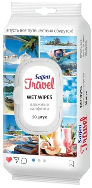 Изображение товара Салфетки влажные Салфети Travel №120 Салфетки влажные Салфети Travel №120 фотография