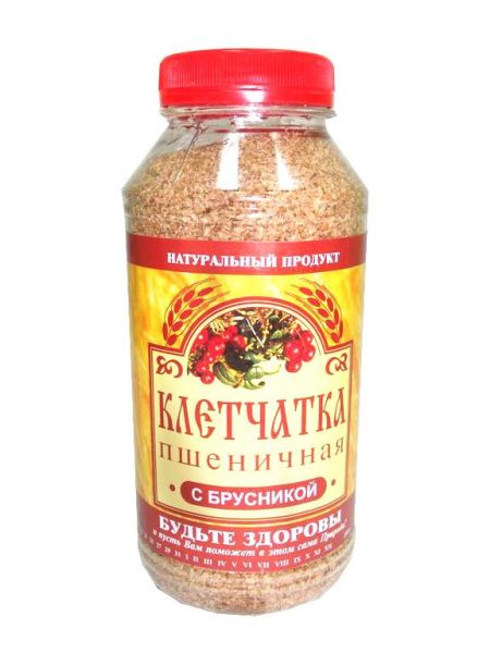 Изображение товара Клетчатка пшеничная брусника, 270 г Клетчатка пшеничная брусника, 270 г фотография