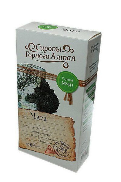 Изображение товара Сироп горный чага №40 250мл Фито-пам Сироп горный чага №40 250мл Фито-пам фотография