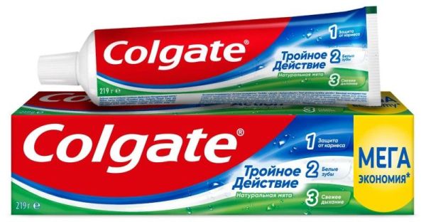 Изображение товара Зубная паста Колгейт Тройное Действие 150мл Зубная паста Колгейт Тройное Действие 150мл фотография