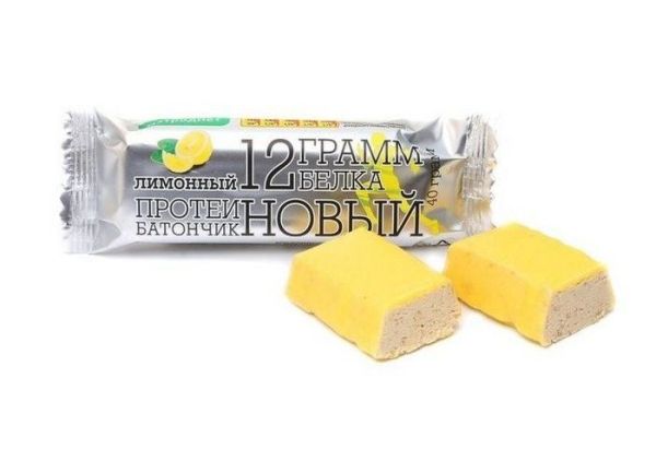 Изображение товара Батончик протеиновый Петродиет 12гр белка в шоколадной глазури Лимонный 40г Батончик протеиновый Петродиет 12гр белка в шоколадной глазури Лимонный 40г фотография